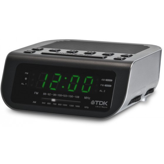 TDK 78859 TCC3310 DUAL ALARM CLOCK RADIO W/AM/FM