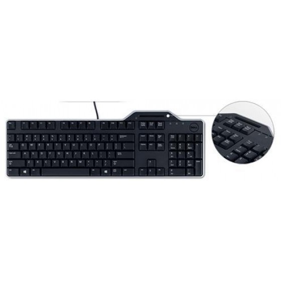KEYBOARD DELL KB813, ENHANCED SMARTCARD READER, USB - (580-18366)