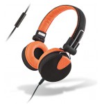 MELICONI 497429 MYSOUND SPEAK STYLE BLACK/ORANGE ON-EAR STEREO HEADPHONE (WITH M - (8006023241927)