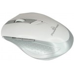 POWERTECH WIRELESS MOUSE, ������, 1600 DPI, ������ �������, WHITE-SILVER - (PT-295)