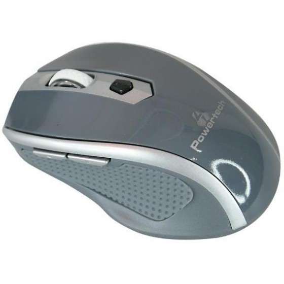 POWERTECH WIRELESS MOUSE, ������, 1600 DPI, ������ �������, GRAY - (PT-300)