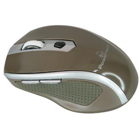 POWERTECH WIRELESS MOUSE, ������, 1600 DPI, ������ �������, BROWN - (PT-298)