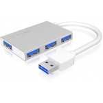 ICY BOX IB-HUB1402 4 PORT USB 3.0 SUPER SLIM SILVER /60005 - (4250078163299)