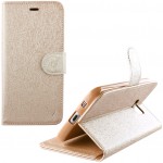 ���� HUAWEI P9 LITE 5.2 LEATHER GOLD-TPU BOOK STAND VT
