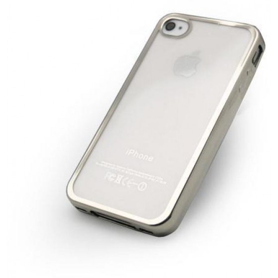 ���� TPU INOS APPLE IPHONE 4/4S ELECTROPLATE ULTRA SLIM 0.3MM �����