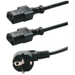 POWERTECH ������� POWER CORD M/2XM (3PIN)-1.5M