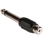 POWERTECH ADAPTER MONO 6,35MM M/F RCA - NIKEL, 5 ���