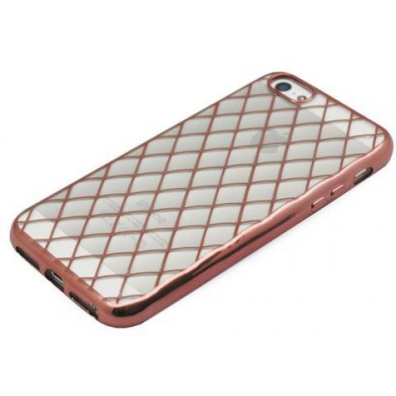 ���� TPU INOS APPLE IPHONE 5/5S/SE ELECTROPLATE CUBES ULTRA SLIM 0.3MM ���-�����