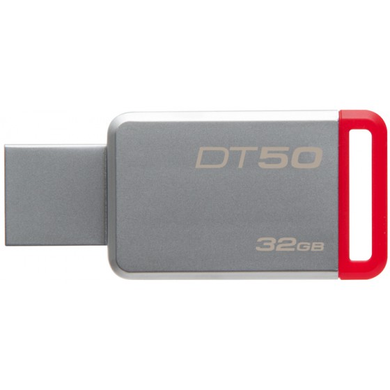 KINGSTON FLASH DISK DT50/32GB METAL/RED USB 3.1