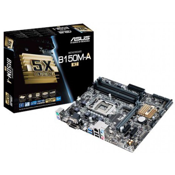 ASUS MOTHERBOARD B150M-A/M.2, 1151, DDR4, MATX - (90MB0RR0-M0EAY0)