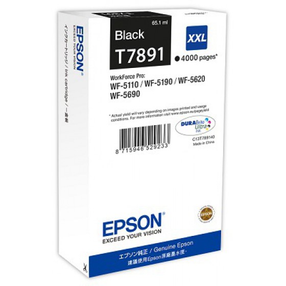 EPSON BLACK XXL CRTR WF-5XXX C13T789140