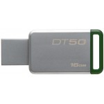 KINGSTON FLASH DISK DT50/16GB METAL/GREEN USB 3.1