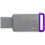KINGSTON FLASH DISK DT50/8GB METAL/PURPLE USB 3.1