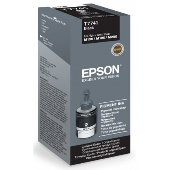 ������ EPSON T7741 BLACK IN BOTTLE 140ML - (C13T77414A)