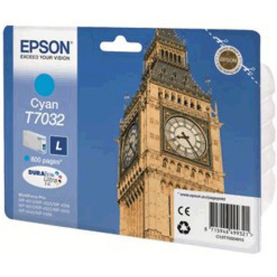 ������ EPSON INK CYAN T7032 - (C13T70324010)