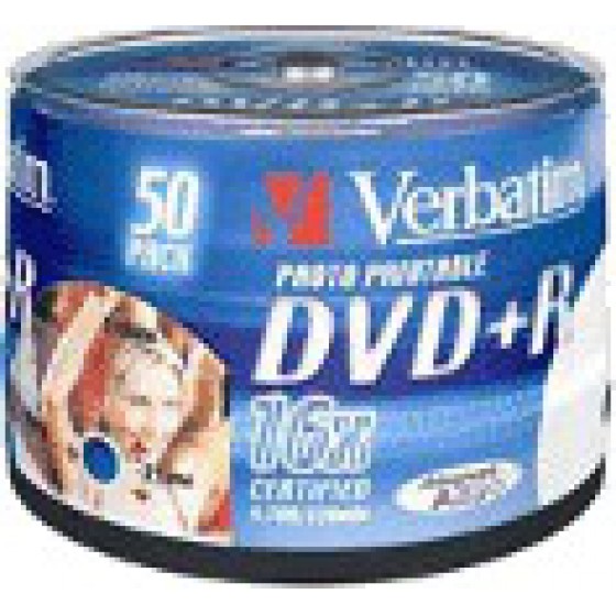 VERBATIM DVD+R 16X 120/4.7GB SP 50T 43550