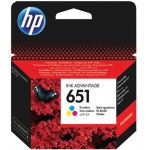 HP INKJET NO 651 TRI-COLOUR - (C2P11AE)