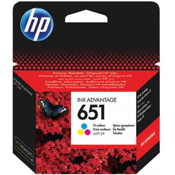 HP INKJET NO 651 TRI-COLOUR - (C2P11AE)