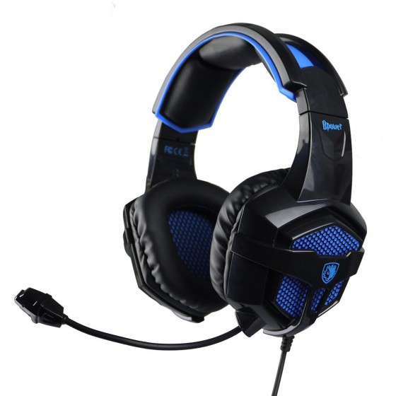 SADES GAMING HEADSET (BPOWER) - BLUE - (SA-739BL)