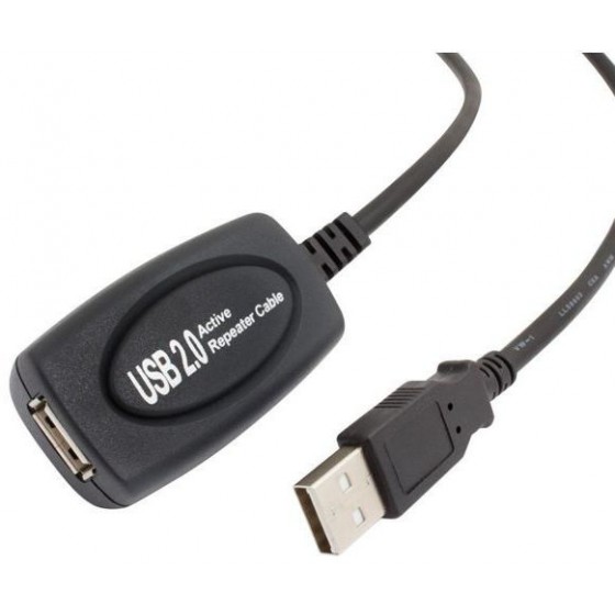 POWERTECH ������� USB 2.0V M/F �������� �� ������ ��������� �� REPEATER 25M