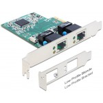 DELOCK PCI EXPRESS CARD �� 2X GIGABIT LAN 10/100/1000