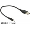 DELOCK ������� ��� USB TYPE-A �� DC 3.0 X 1.1 MM MALE, 27CM