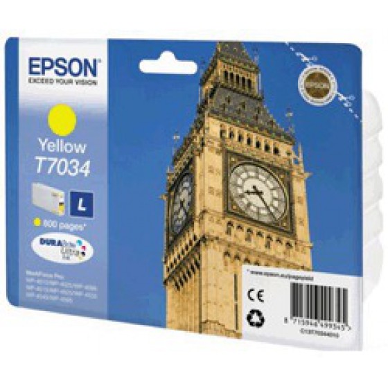 ������ EPSON INK YELLOW T7034 - (C13T70344010)