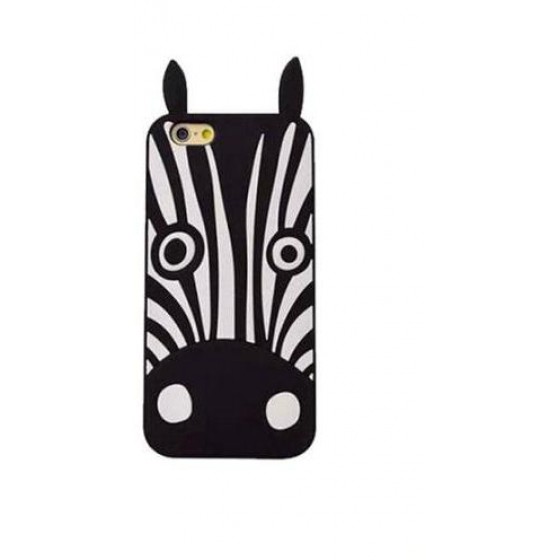���� SILICON 3D APPLE IPHONE 5/5S/SE ZEBRA �����