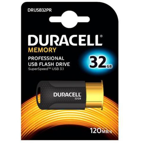 USB 3.1 FLASH DISK DURACELL PROFESSIONAL 32GB 120MB/S �����-�����