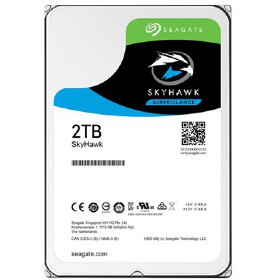 SEAGATE HDD, SKYHAWK,2TB,7200,3.5, ST2000VX008