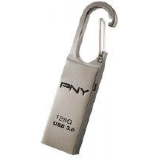 USB PNY 128G USB 3.0 LOOP ATTACHE METAL - (FDU128LOOP30-EF)