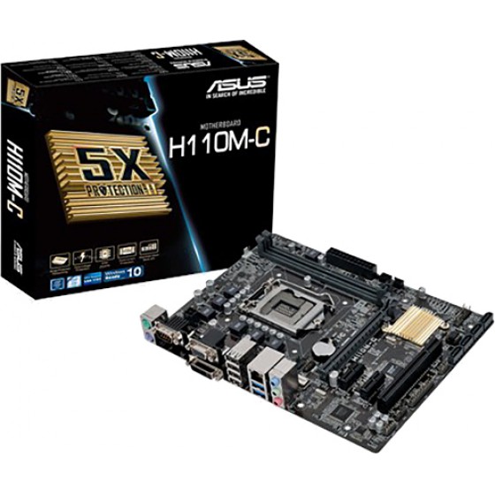 ASUS MOTHERBOARD H110M-D - (90MB0PY0-M0EAY0)