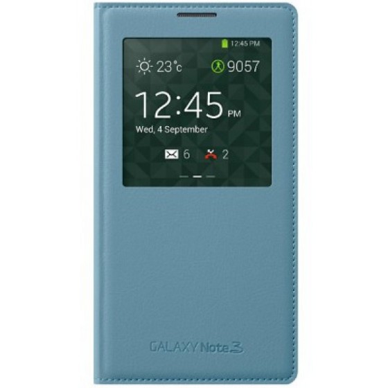 ���� S VIEW FLIP SAMSUNG EF-CN900BLEGWW GALAXY NOTE 3 N9005 MINT BLUE ORIGINAL