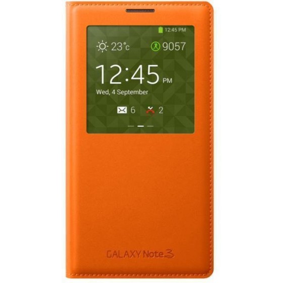 ���� S VIEW FLIP SAMSUNG EF-CN900BOEGWW GALAXY NOTE 3 N9005 ��������� ORIGINAL