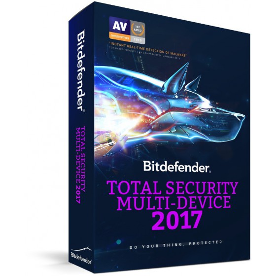 BITDEFENDER TOTAL SECURITY MULTI 2017 10DEVICE 1YR - (CB11911010-EL)