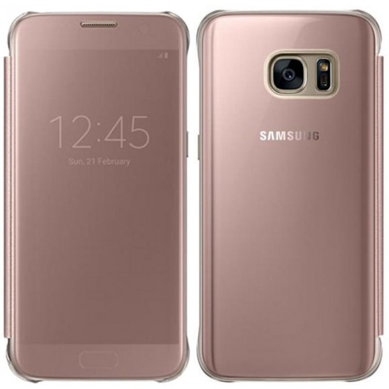 ���� SAMSUNG GALAXY S7 G930 CLEAR VIEW COVER PINK OR - (EF-ZG930CZEGWW)