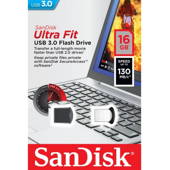 SANDISK SDCZ43-016G-GAM46 ULTRA FIT USB 3.0 16GB