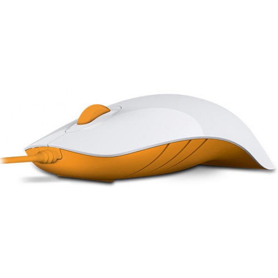 ALCATROZ AMBIOEXTROUS MOUSE SHARK WHITE FESTIVE YELLOW - (8886411963675)