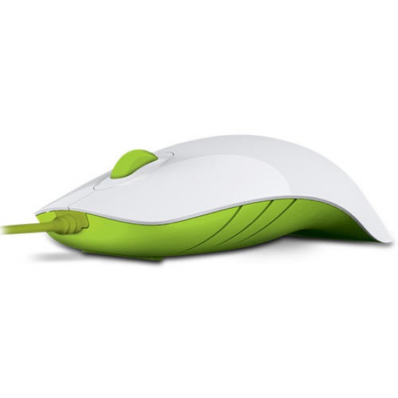 ALCATROZ AMBIOEXTROUS MOUSE SHARK WHITE LIME GREEN - (8886411963668)