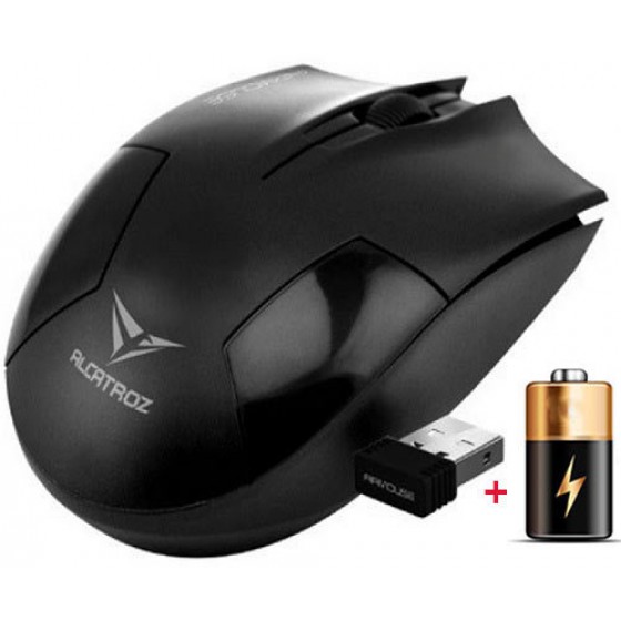 ALCATROZ WIRELESS AIRMOUSE INCL. AA BATTERY BLACK - (8886411962821)