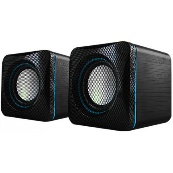 AUDIOBOX U-CUBE USB POWERED 2.O SPEAKERS B. BLUE