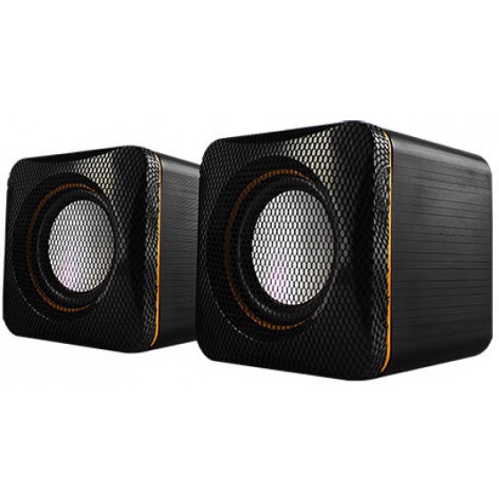 AUDIOBOX U-CUBE USB POWERED 2.O SPEAKERS B. YELLOW