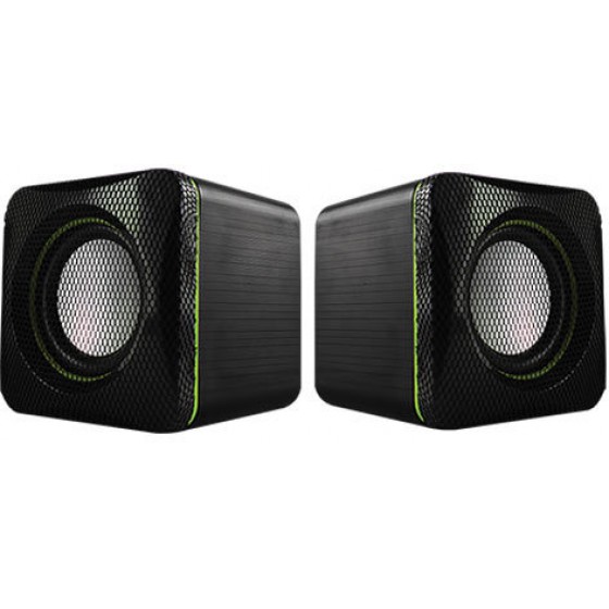 AUDIOBOX U-CUBE USB POWERED 2.O SPEAKERS B.LIGHT GREEN