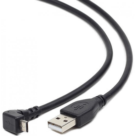 CABLEXPERT ANGLED MICRO-USB CABLE 1,8M - (8716309082051)