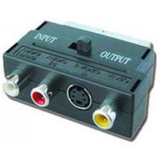 CABLEXPERT BIDIRECTIONAL SCART/RCA/SVIDEO ADAPTER - (8716309026659)