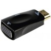 CABLEXPERT HDMI TO VGA AND AUDIO ADAPTER, SINGLE PORT,BLACK - (8716309085915)