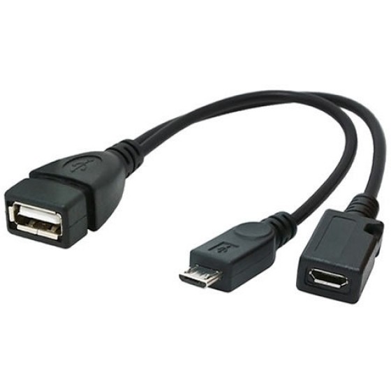 CABLEXPERT USB ADAPTER CABLE OTG AF + MICRO BF TO MICRO BM CABLE 0,15M