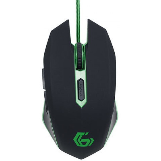 GEMBIRD GAMING MOUSE USB GREEN MUSG-001-G - (8716309081849)