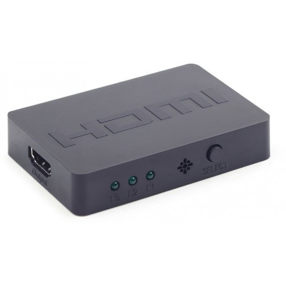 GEMBIRD HDMI INTERFACE SWITCH, 3 PORTS - (8716309085717)