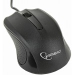 GEMBIRD OPTICAL MOUSE USB BLACK MUS-101-BLK - (8716309080651)